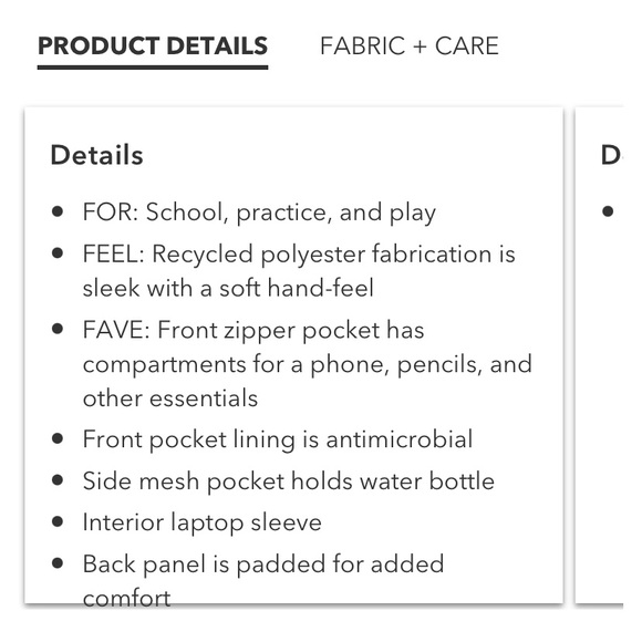 Athleta Girl Limitless Backpack - Picture 4 of 14